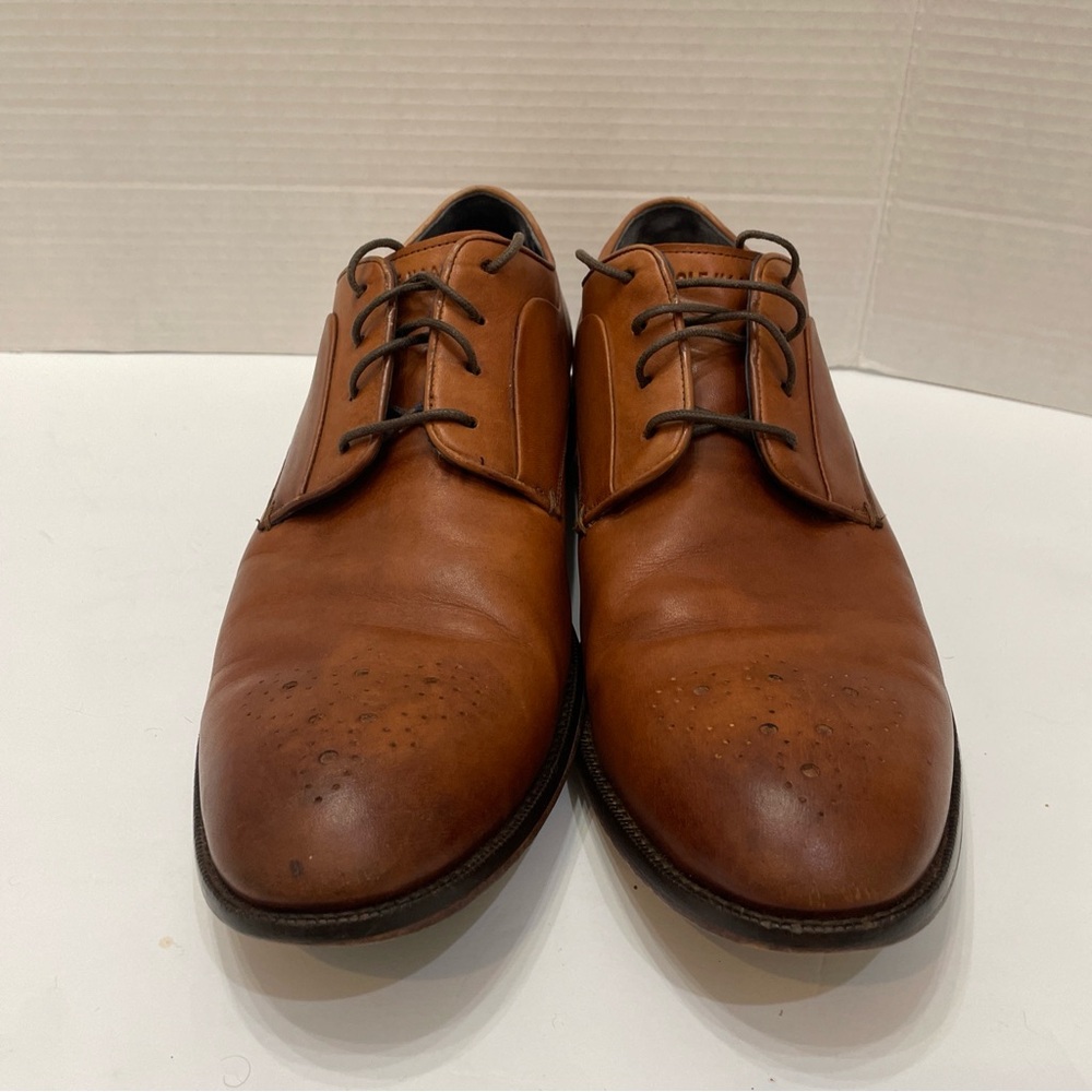 Cole Haan Harrison Oxford British Tan Brown Dress Shoes C30019 Size Mens 11.5 M - Picture 3 of 7